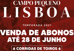 Campo Pequeno: abonos à venda até 28 de Junho
